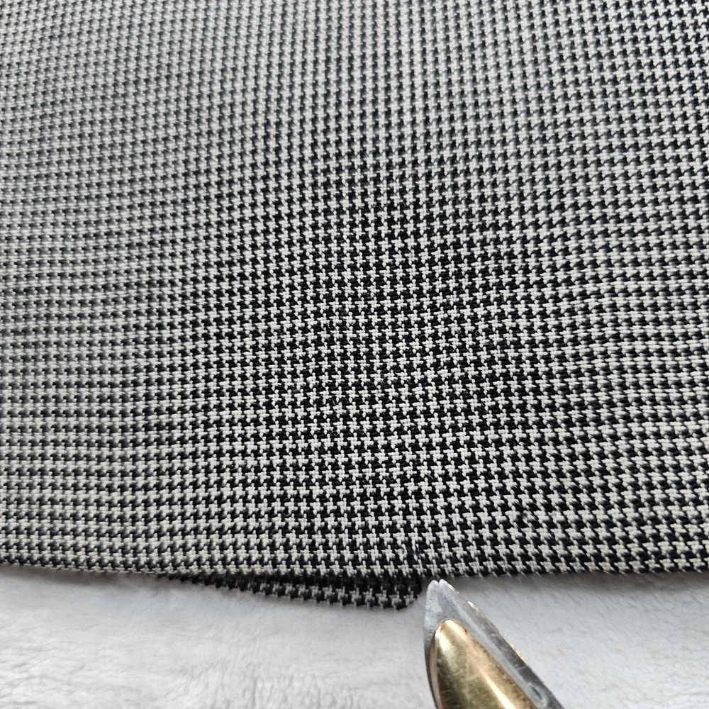 Vtg Joseph Abboud Suit Double Breasted Peak 48 XLong 36x34 Houndstooth 100% Wool